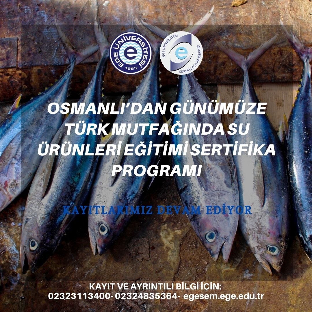 Osmanlı’dan Günümüze Türk Mutfağında Su ürünleri Eğitimi Sertifika Programı