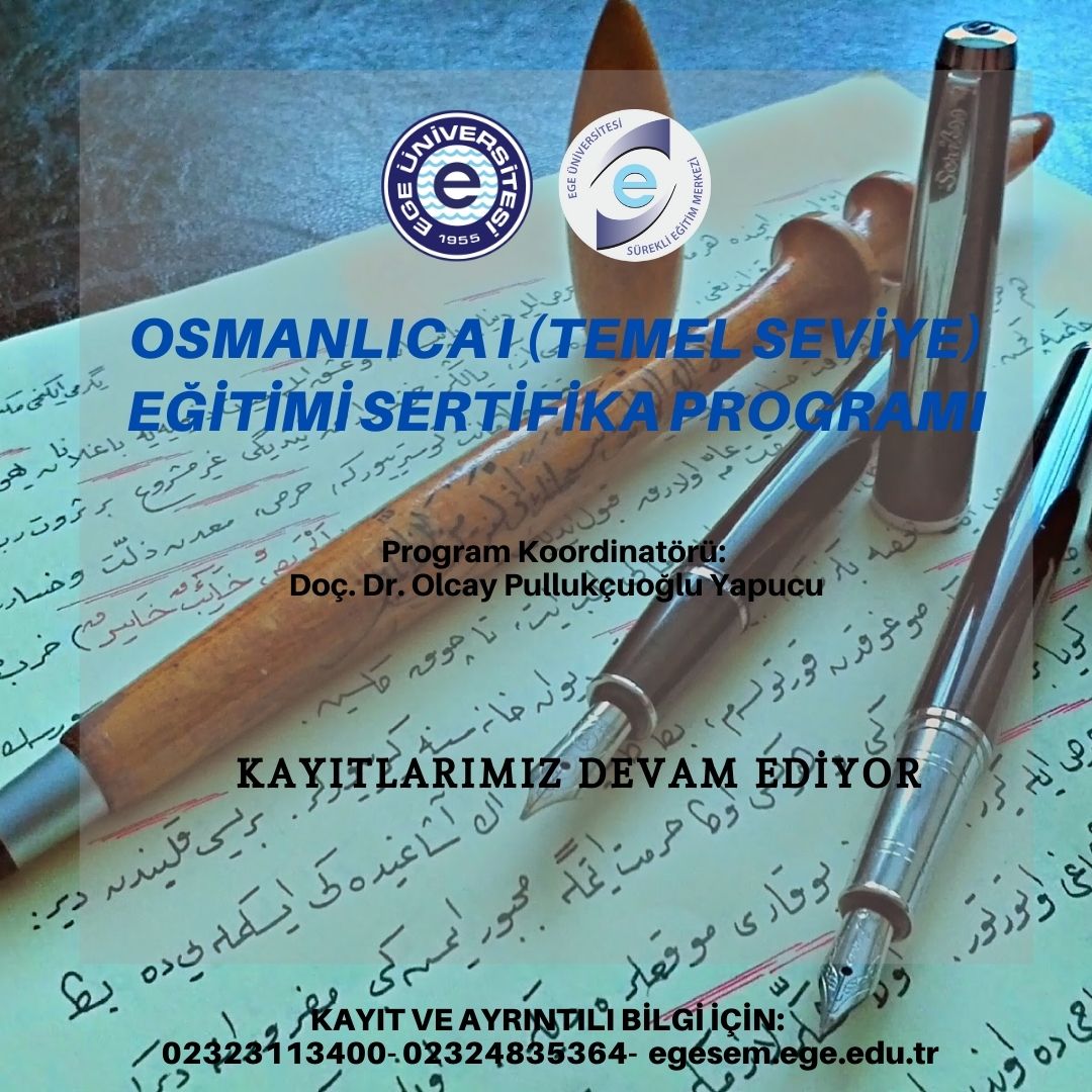 Osmanlıca I (Temel Seviye) Eğitimi Sertifika Programı