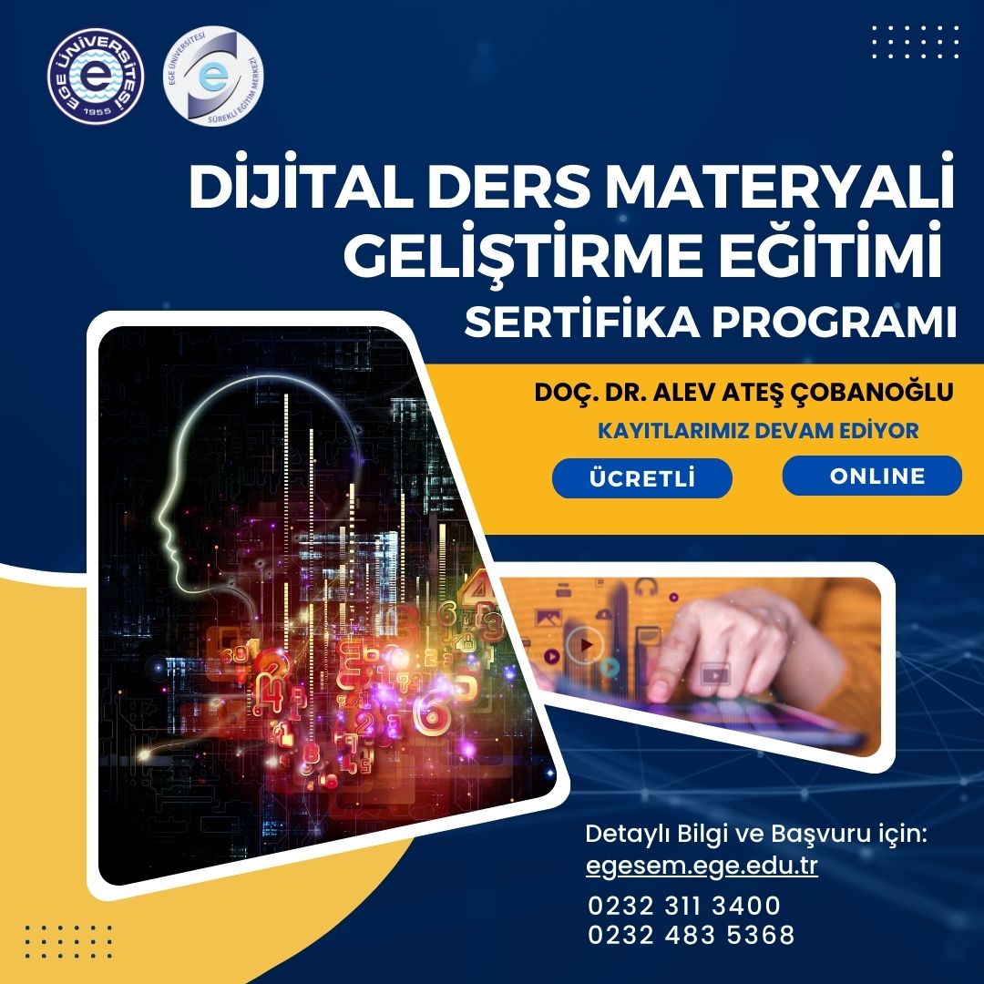 Dijital Ders Materyali Geliştirme Eğitimi Sertifika Programı