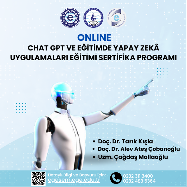 Chat GPT ve Eğitimde Yapay Zeka Uygulamaları Eğitimi Sertifika Programı